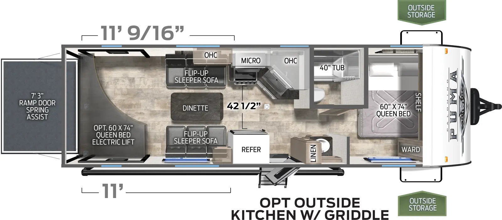 Puma Unleashed 25TH Floorplan