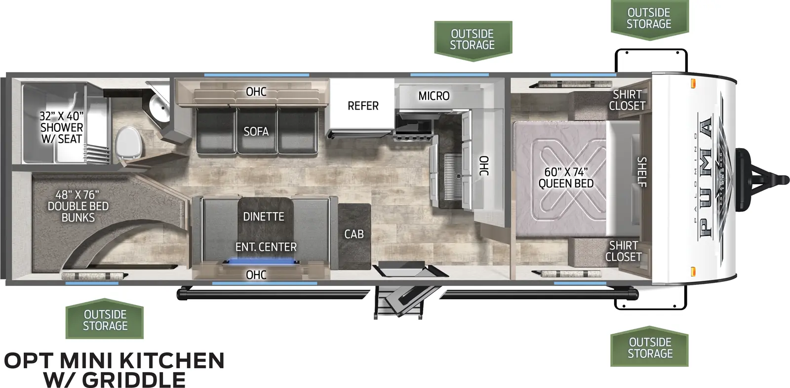 Puma 23BHQ Floorplan