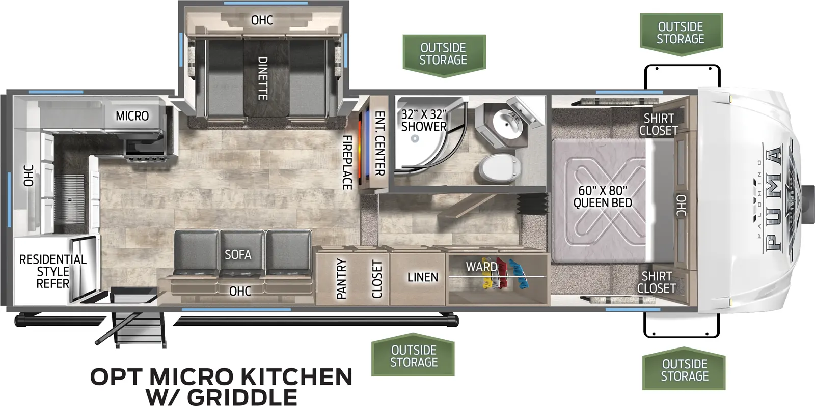 Puma 255RKS Floorplan