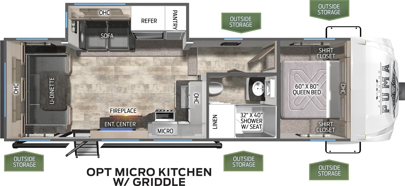 Puma 265RDS Floorplan