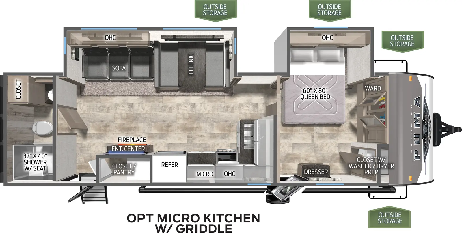 Puma 27RBDS Floorplan