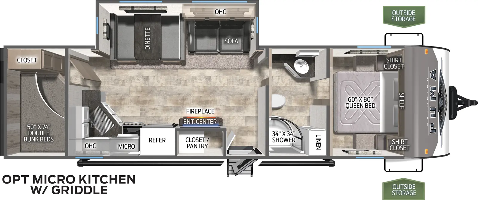 Puma 28BHFQ Floorplan