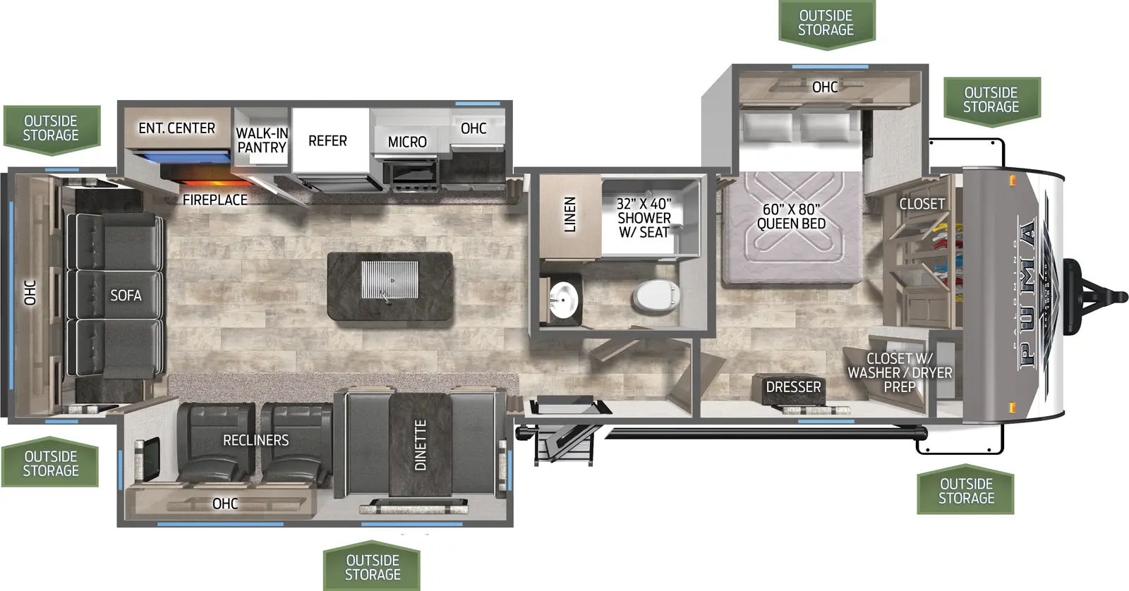 Puma 31RLQS Floorplan